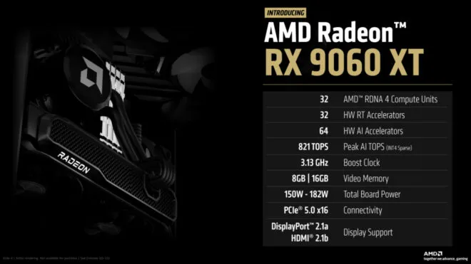 AMD, Radeon RX 9060 XT için yeni performans verileri paylaştı