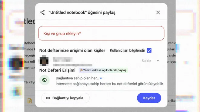 NotebookLM, herkese açık not defteri paylaşma özelliği kazandı
